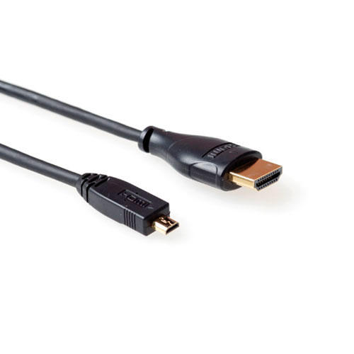 Advanced Cable Technology HDMI High Speed with Ethernet aansluitkabel HDMI-A male HDMI-D male (AK379