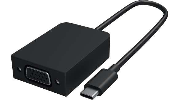 Microsoft HFT-00003 USB-C VGA Zwart kabeladapter-verloopstukje