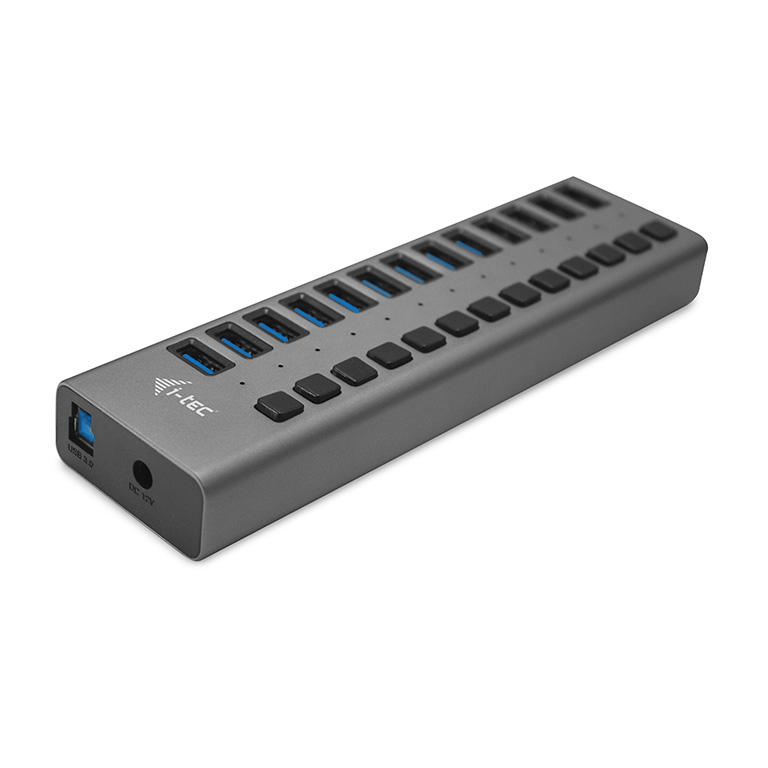 i-tec 13 poorts USB hub + 60w adapter