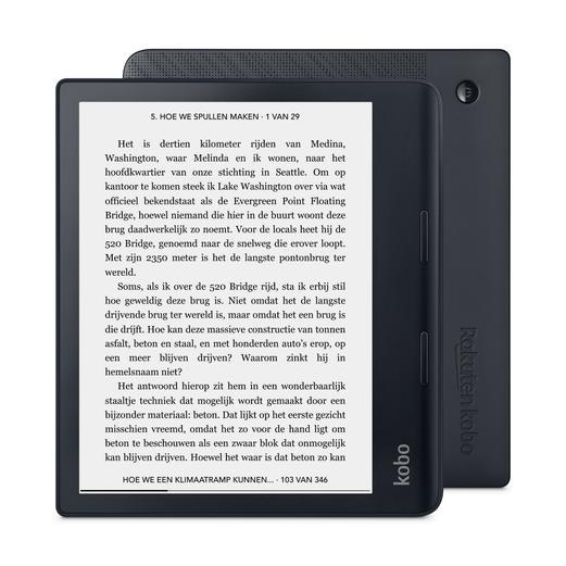 Kobo Sage e-Reader zwart met grote korting