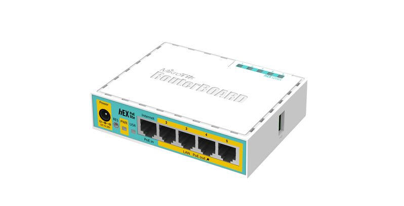 MikroTik hEX PoE lite router