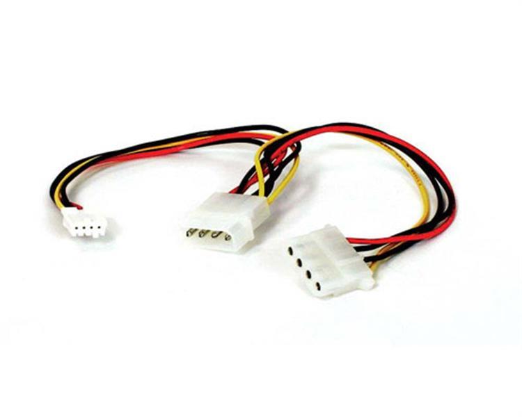 Image of StarTech Splitter kabel voor voeding > 12Volt Molex + 5V FDD