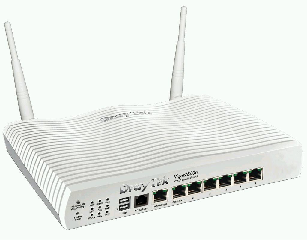 Image of DrayTek Vigor 2860N+ Annex A modem/router