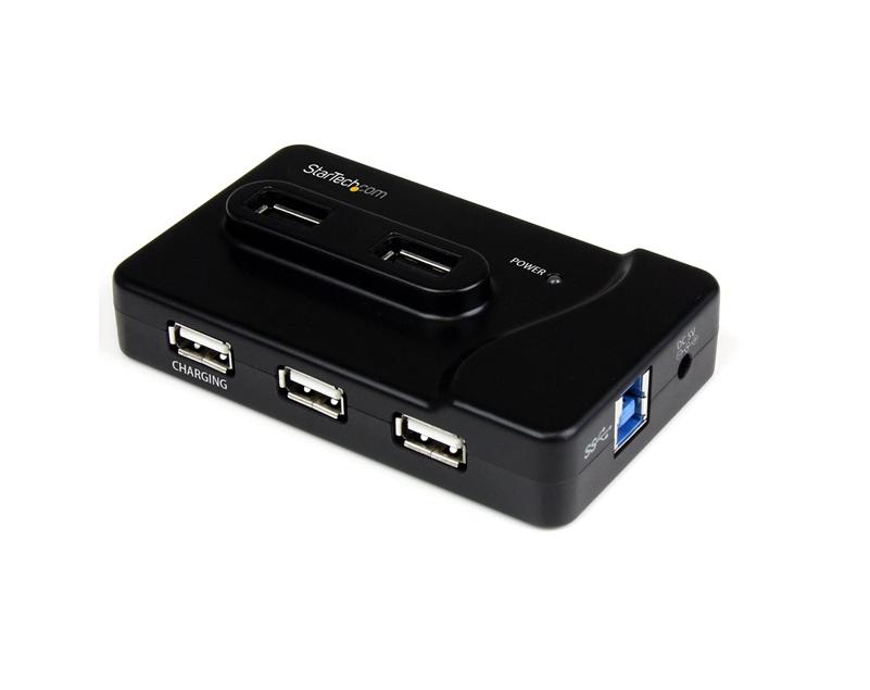 StarTech 6-poorts Combo hub met oplaadpoort