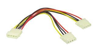 Image of 4-Pin Molex > 2x 4-Pin Molex Y-Kabel 20cm