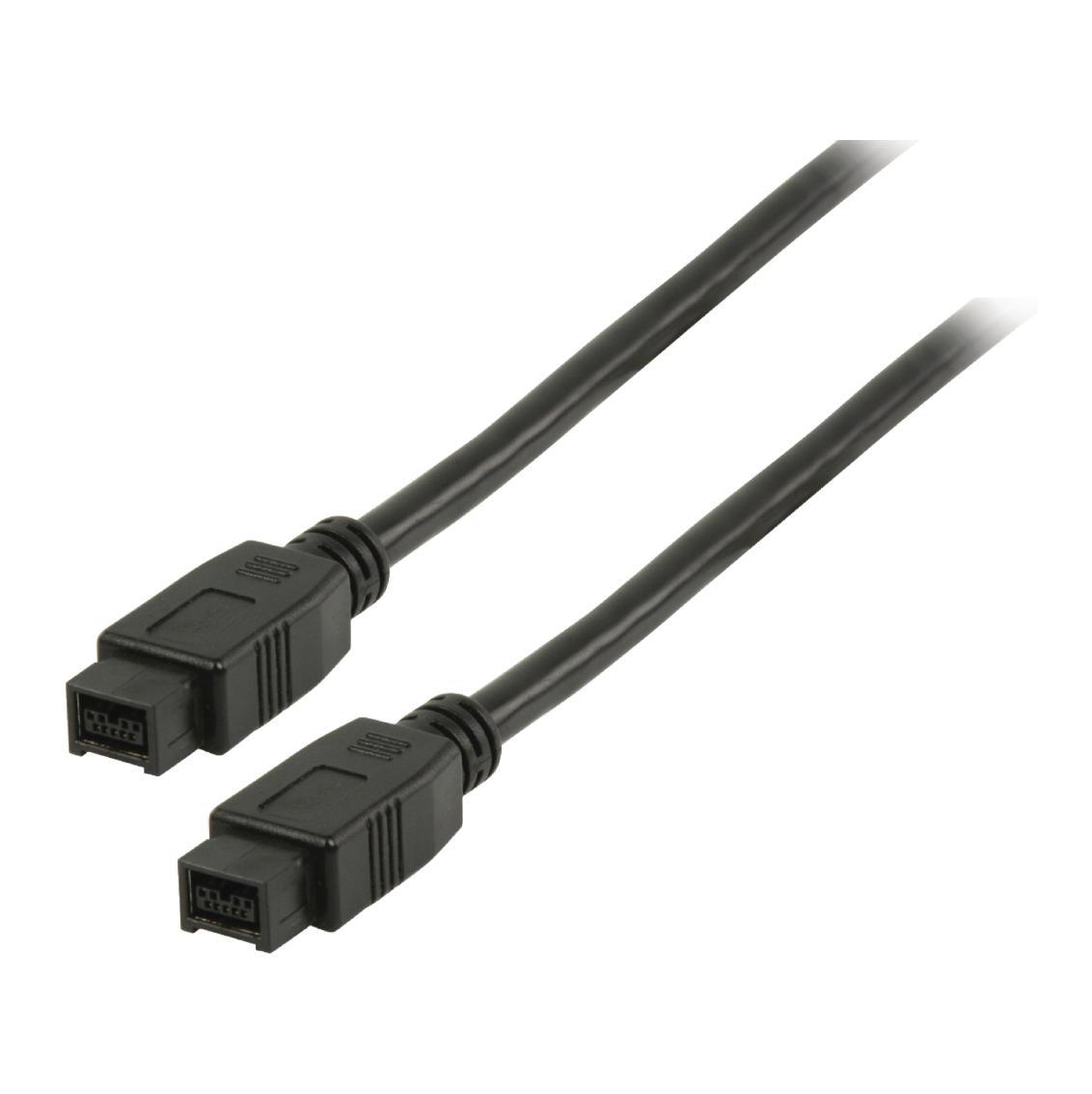 Image of FireWire 9p naar 9p kabel 2,00 m zwart - Valueline