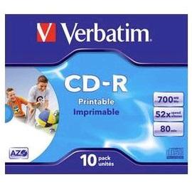 Verbatim CD-R Printable 10 stuks