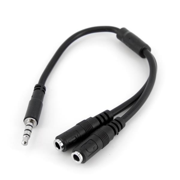 StarTech 3,5mm 4-pins naar 2x 3,5mm 3-pins M/F