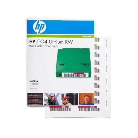 Image of HP RW Barcode Label Pack LTO4 Ultrium p/n Q2009A