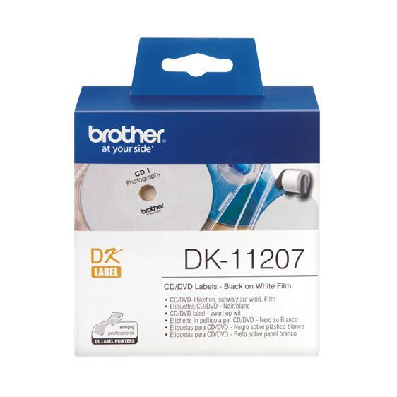 Image of Brother Bro Dk-Tape Dk11207 Cd/Dvd Labels 100'S