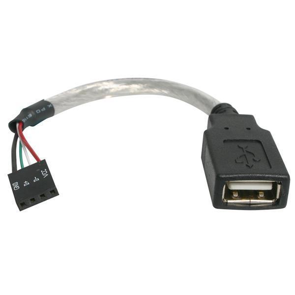 StarTech.com 15cm USB 2.0 Kabel USB A naar 4-pins Moederbord Aansluitkabel F-F