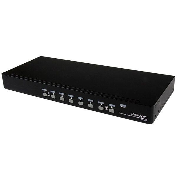 StarTech 8-poorts 1U USB PS/2 KVM switch met OSD