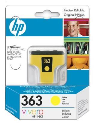 HP - C8773EE - 363 - Inktcartridge geel