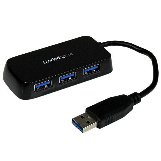 StarTech 4-poorts USB 3.0 compact hub zwart