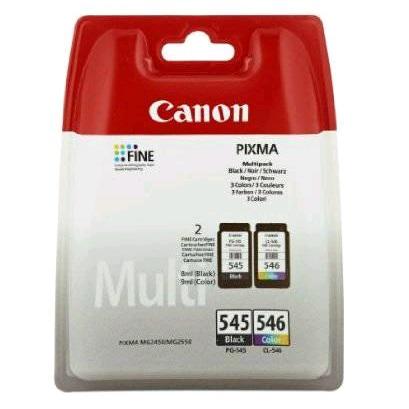 Image of Canon Inkt PG-545, CL-546 Origineel Combipack Zwart, Cyaan, Magenta, Geel 8287B005