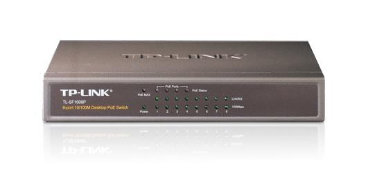 Image of TP-Link Switch TL-SF1008P 8P 100Mbit, PoE