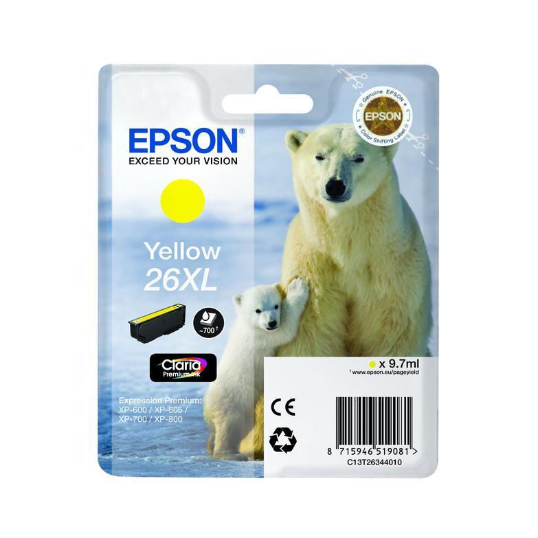 Image of Epson 26XL geel