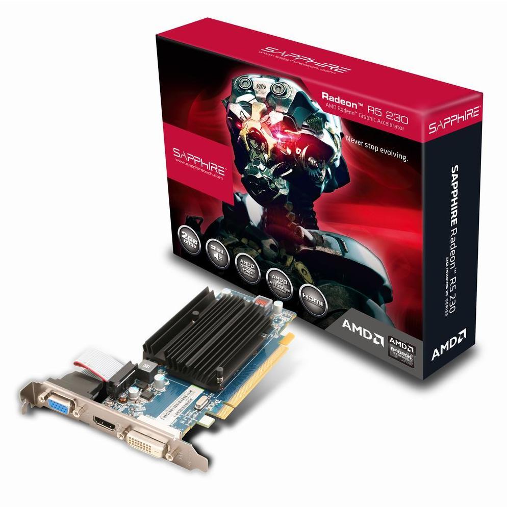 Image of Sapphire 11233-02-20G AMD Radeon R5 230 2GB videokaart