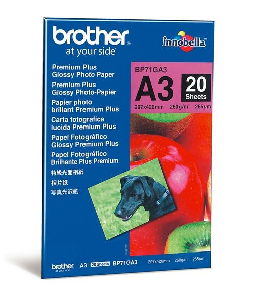 Brother BP71GA3 Premium Plus Glossy A3 Photo Paper