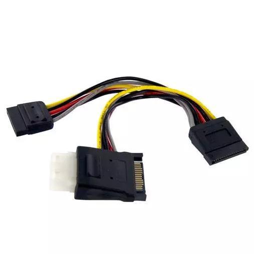 StarTech SATA naar LP4 met 2x SATA splitter 5cm