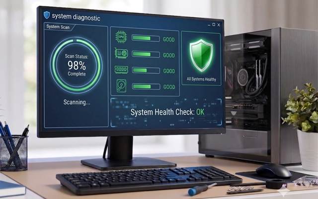 Computerdiagnose door de technische dienst van Yorcom